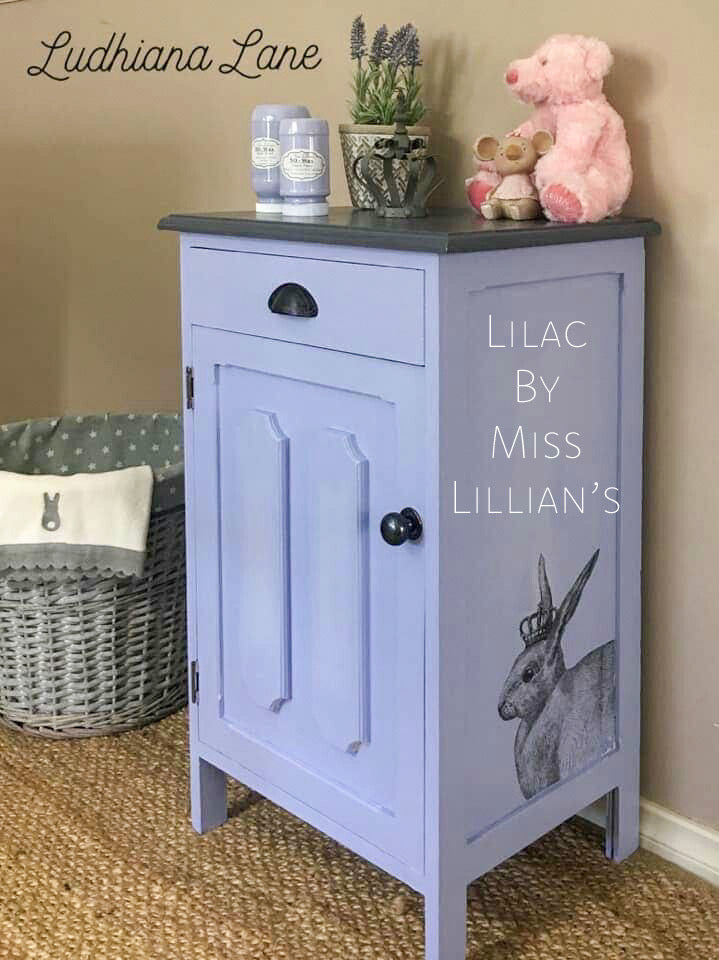 Lilac – soft, delicate lavender purple chalk style paint | Miss Lillian’s NO WAX Chock Paint Passionate Purples Collection