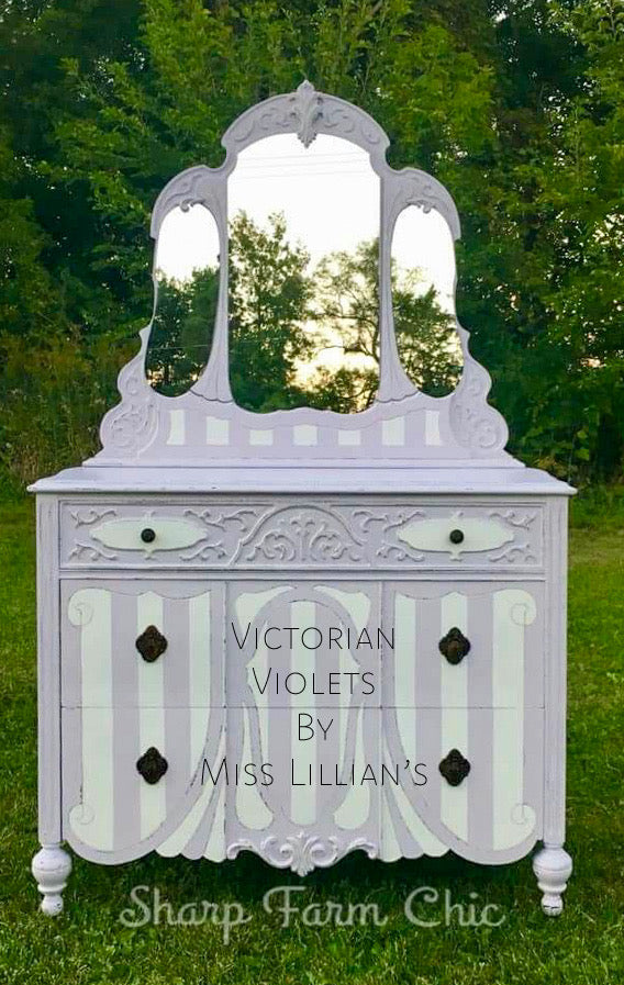 Victorian Violets – Pale Lavender Chalk Style Paint | Miss Lillian’s NO WAX Chock Paint Passionate Purples Collection