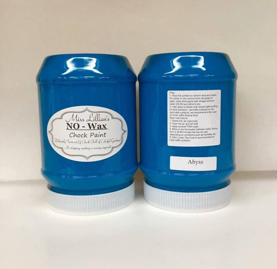 Abyss – deep ocean blue chalk style paint | Miss Lillian’s NO WAX Chock Paint Beautiful Blues Collection
