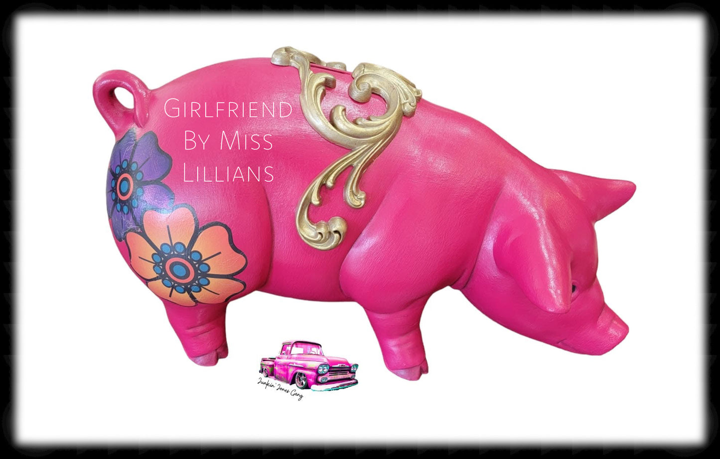 Girlfriend – Bold Vibrant Pink Chalk Style Paint | Miss Lillian’s NO WAX Chock Paint Perfect Pinks & Rich Reds Collection