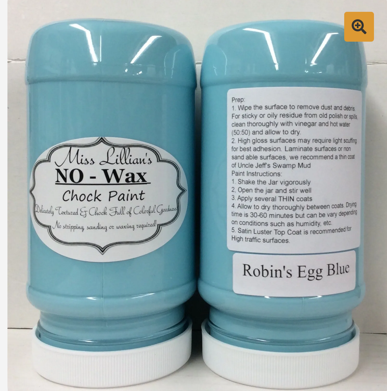 Robin’s Egg Blue – Soft Sky Blue Chalk Style Paint | Miss Lillian’s NO WAX Chock Paint Beautiful Blues Collection