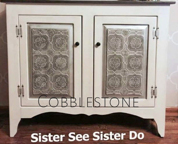 Cobblestone – warm stone gray-beige chalk style paint | Miss Lillian’s NO WAX Chock Paint Classic Creams & Whispering Whites Collection