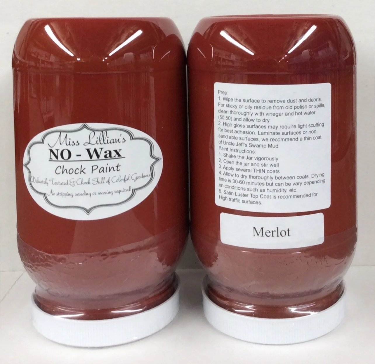 Merlot Miss Lillian's NO WAX Chock Paint -