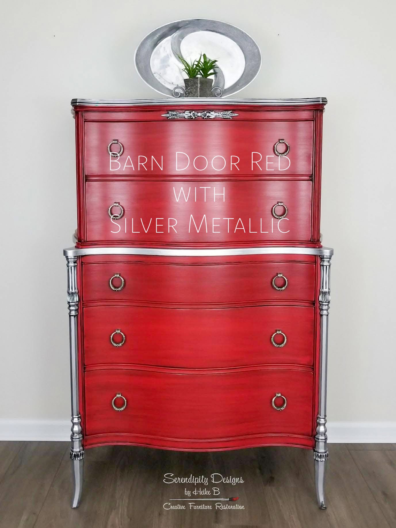 Barn Door– Rustic Farmhouse Red Chalk Style Paint | Miss Lillian’s NO WAX Chock Paint Perfect Pinks and Rich Reds Collection