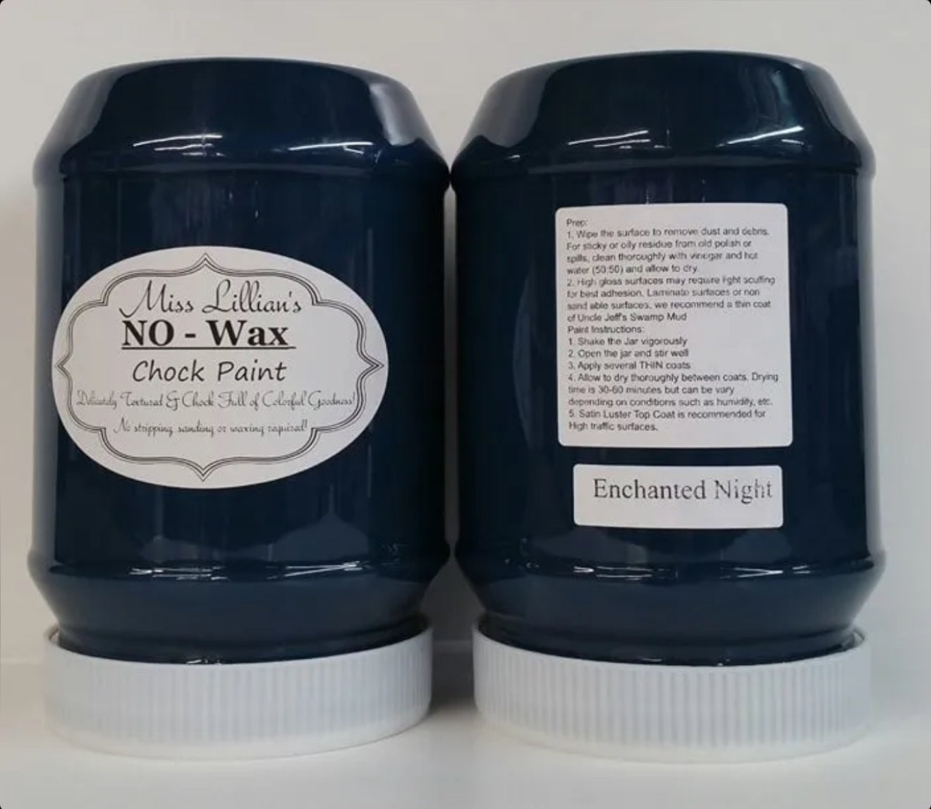 Enchanted Night – deep midnight teal navy chalk style paint | Miss Lillian’s NO WAX Chock Paint Beautiful Blues Collection