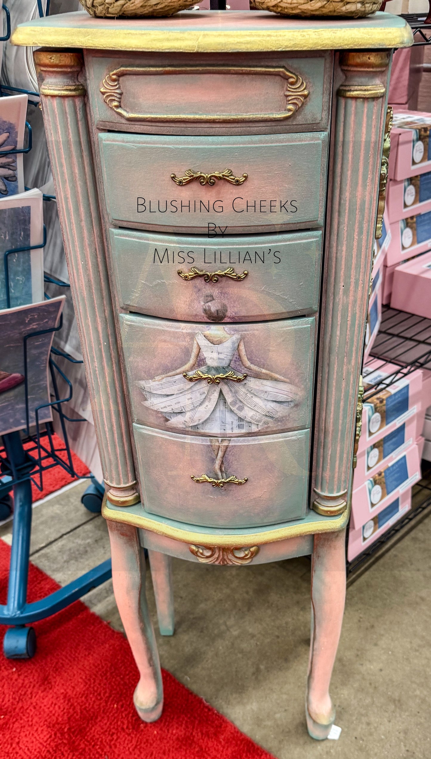 Blushing Cheeks- Soft Blush Pink Chalk Style Paint | Miss Lillian’s Perfect Pinks & Rich Reds NO WAX Chock Paint Collection