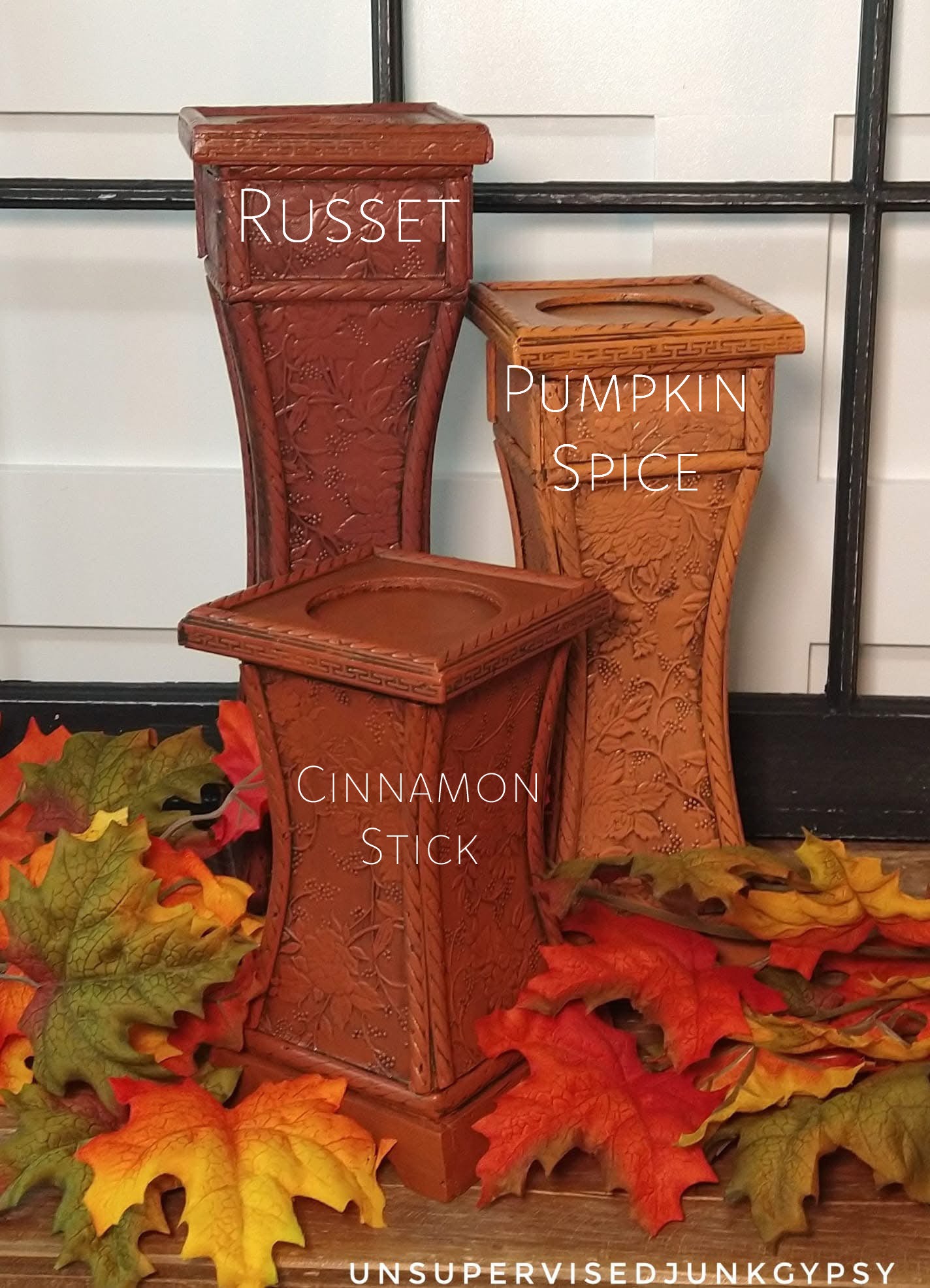 Pumpkin Spice Chalk Style Paint | Miss Lillian’s NO WAX Chock Paint Cheerful Corals & Opulent Oranges Collection