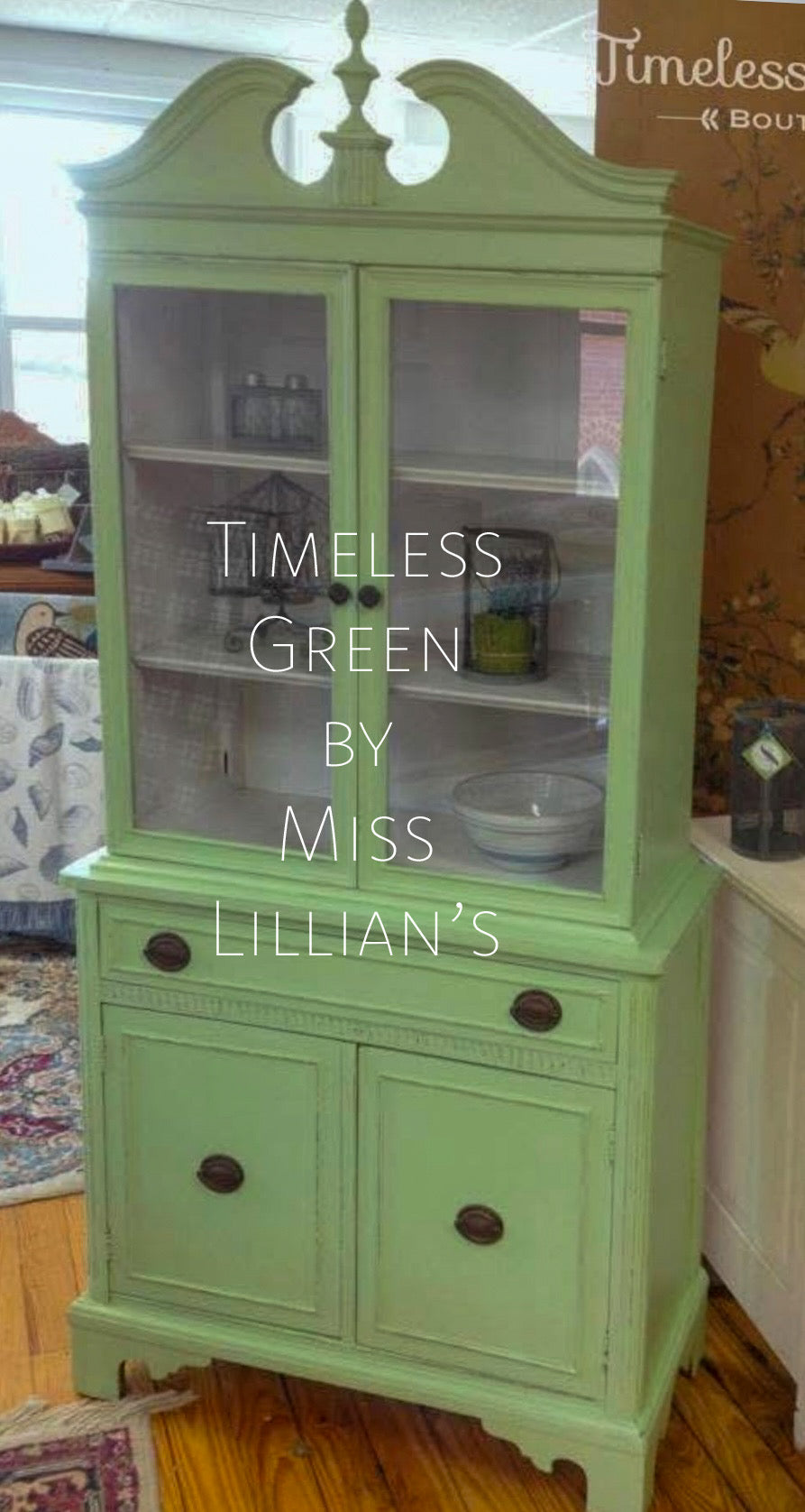 Timeless Green – Soft Fresh Green Chalk Style Paint | Miss Lillian’s NO WAX Chock Paint Gorgeous Greens Collection