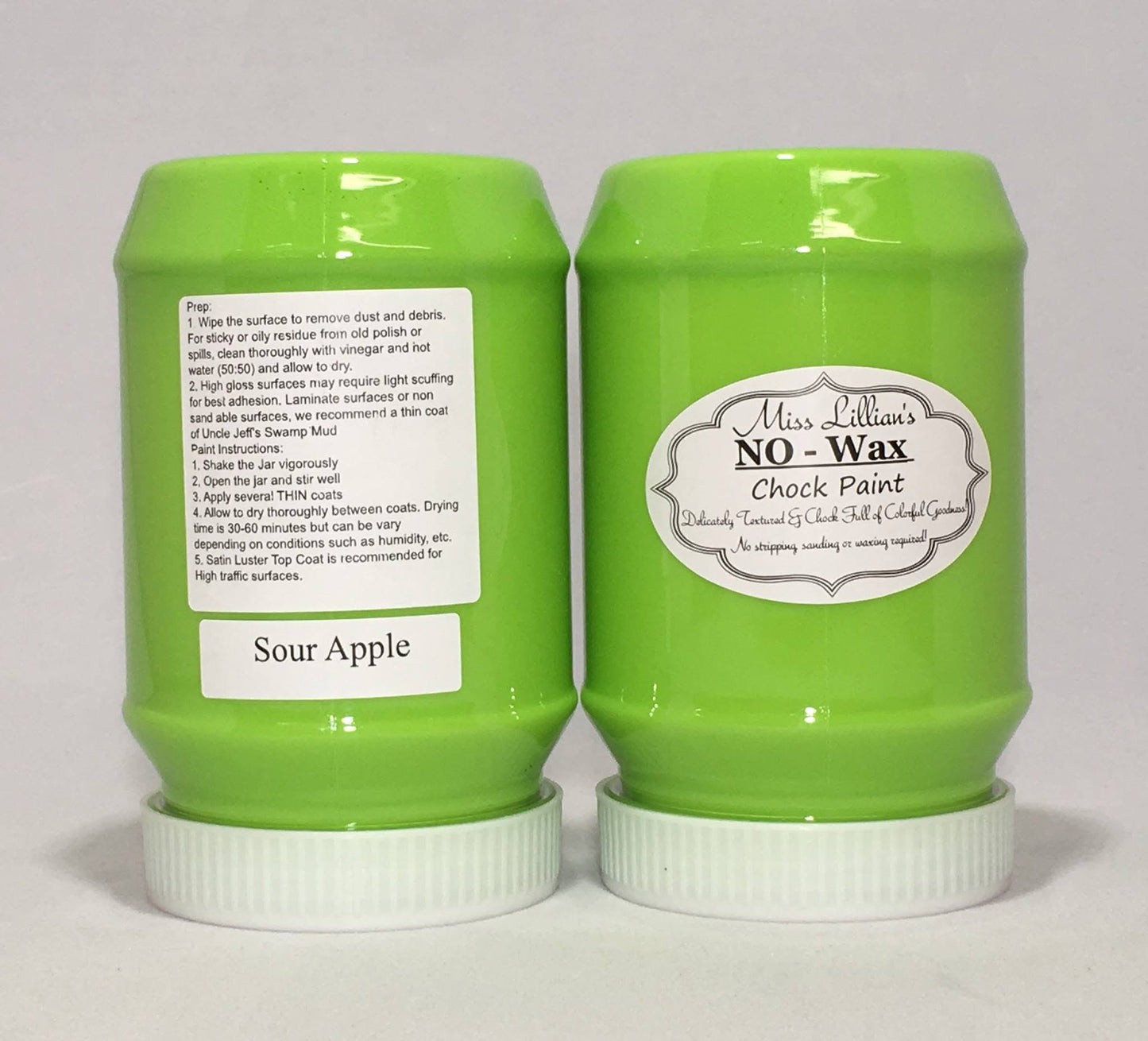 Sour Apple – Bright Lime Green Chalk Style Paint | Miss Lillian’s NO WAX Chock Paint Glowing Greens Collection