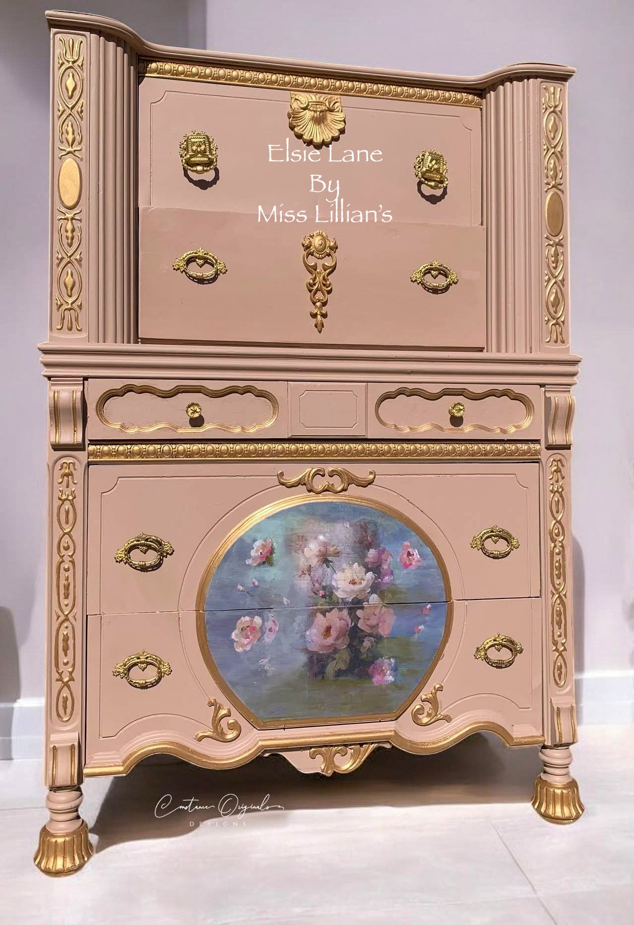 Elsie Lane – Warm, Earthy Taupe chalk style paint | Miss Lillian’s NO WAX Chock Paint Bold Blacks & Browns Collection