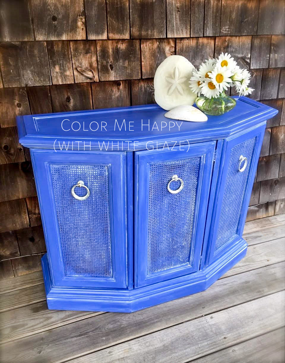 Color Me Happy – vibrant periwinkle purple-blue chalk style paint | Miss Lillian’s NO WAX Chock Paint Beautiful Blues Collection