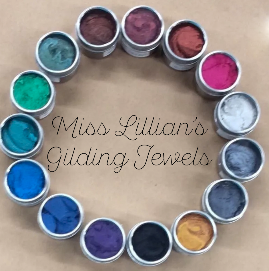 Miss Lillian’s Gilding Jewels – Metallic Gilding Wax Collection for Furniture, Décor & Artistic Accents