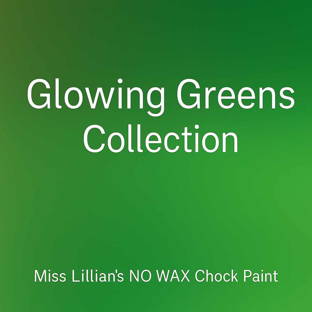 Glowing Greens Chalk Style Paint Collection | Miss Lillian’s NO WAX Chock Paint