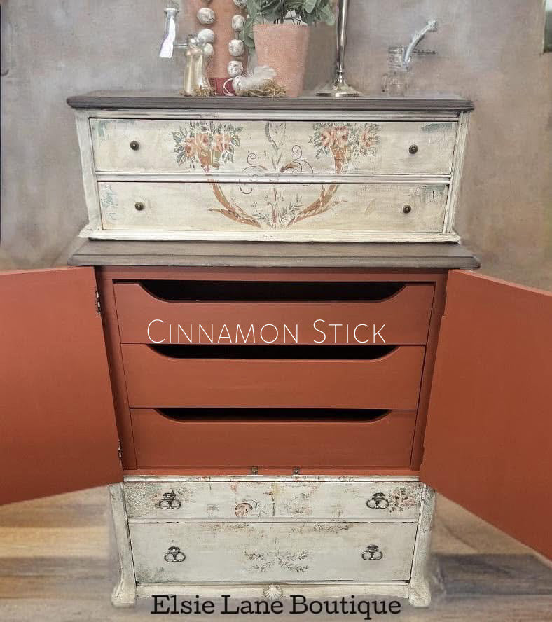 Cinnamon Stick Chalk Style Paint | Miss Lillian’s NO WAX Chock Paint Cheerful Corals & Opulent Oranges Collection