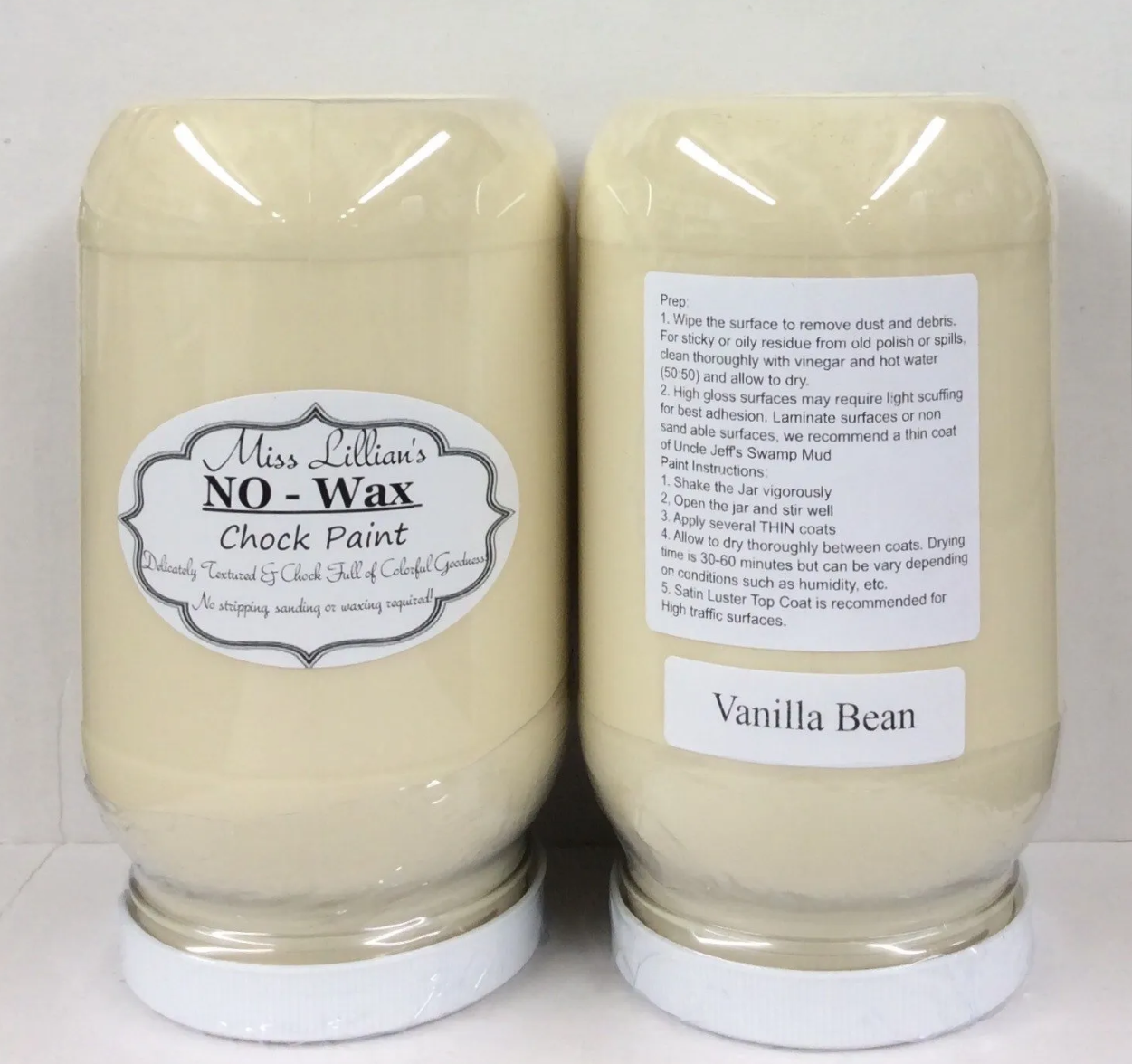 Vanilla Bean – Warm Creamy Yellow chalk style paint | Miss Lillian’s NO WAX Chock Paint Yummy Yellows Collection