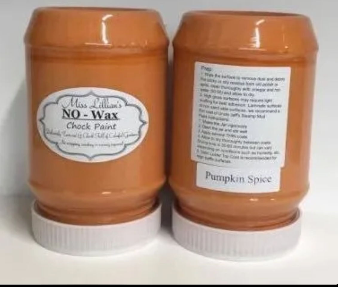 Pumpkin Spice Chalk Style Paint | Miss Lillian’s NO WAX Chock Paint Cheerful Corals & Opulent Oranges Collection