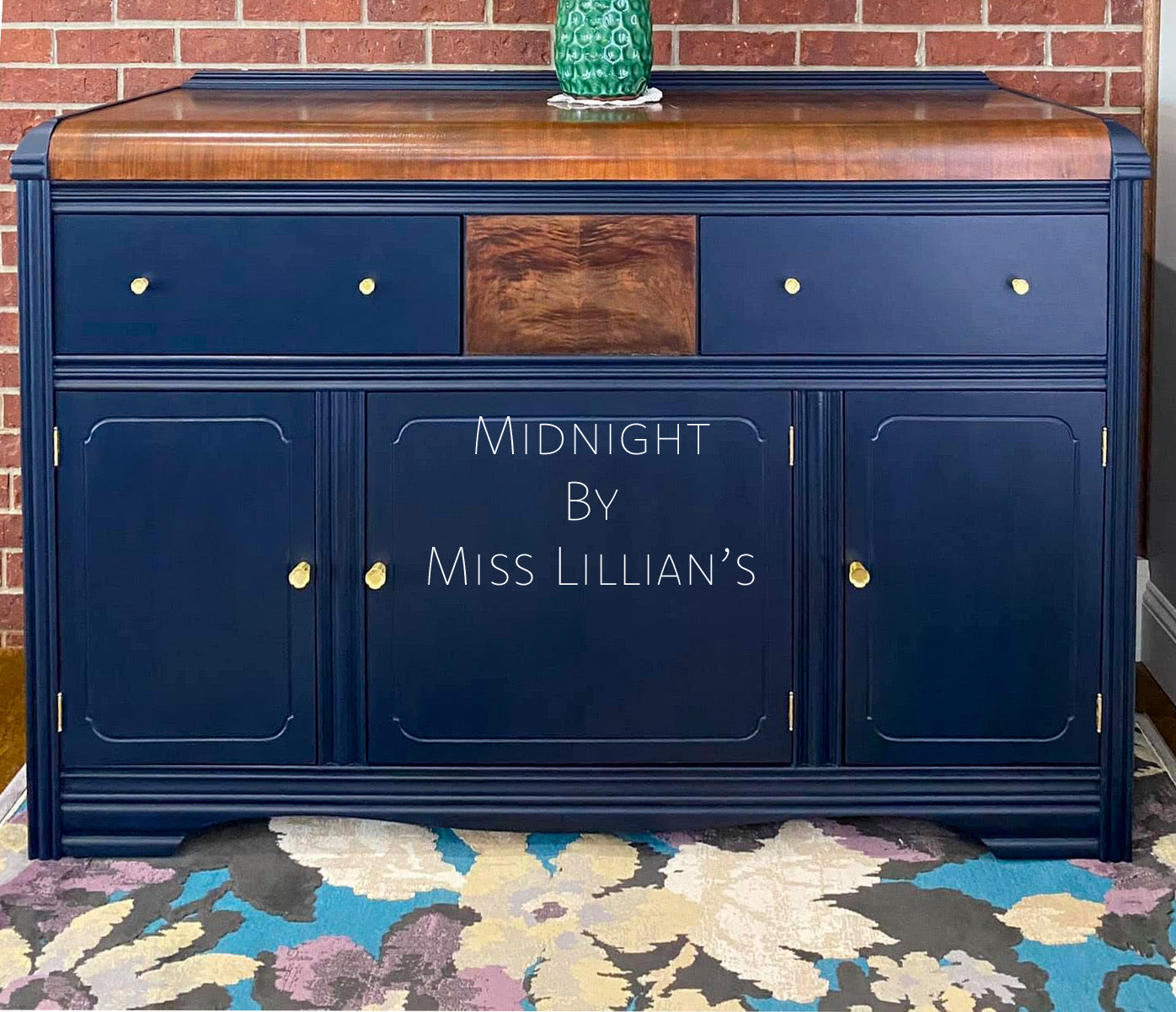 Midnight – Deep Navy Blue Chalk Style Paint | Miss Lillian’s NO WAX Chock Paint Beautiful Blues Collection