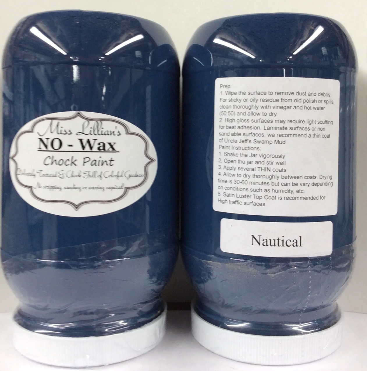 Nautical – Deep Navy Blue Chalk Style Paint | Miss Lillian’s NO WAX Chock Paint Beautiful Blues Collection