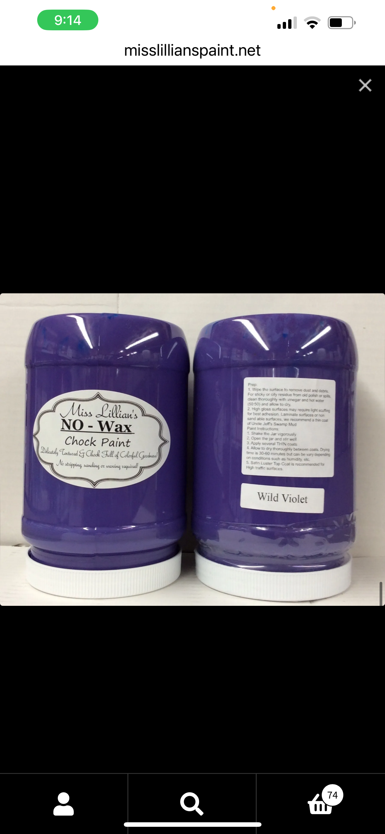 Wild Violet – bold, vibrant violet purple chalk style paint | Miss Lillian’s NO WAX Chock Paint Passionate Purples Collection