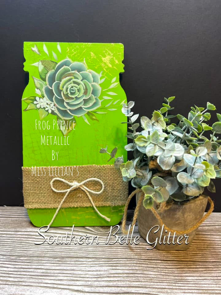 Frog Prince – Vibrant Lime Green Metallic | Magical Metallic Collection by Miss Lillian’s