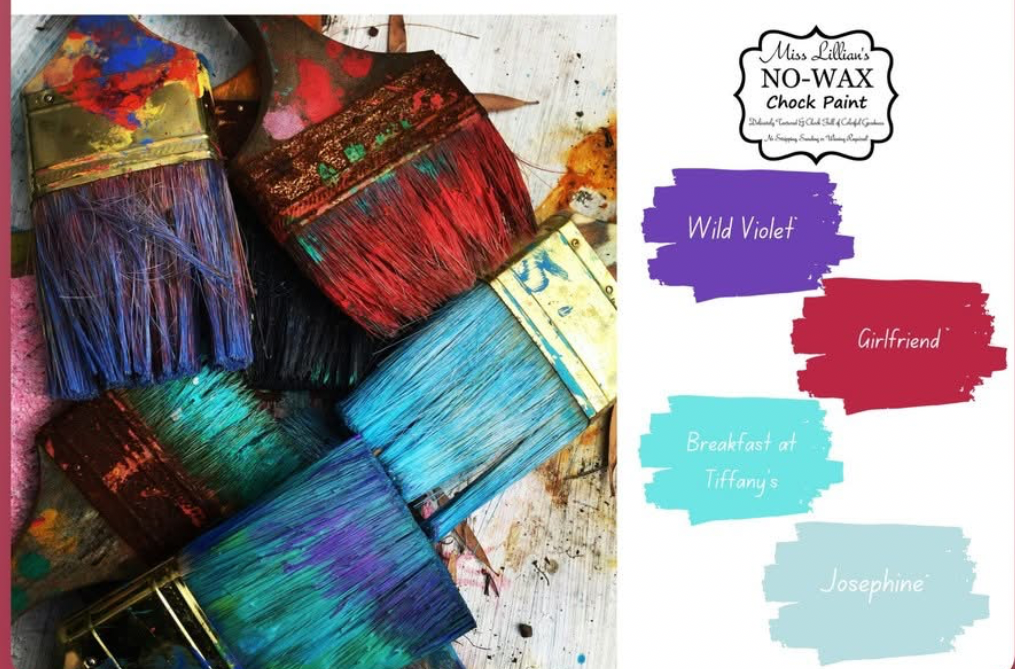 Wild Violet – bold, vibrant violet purple chalk style paint | Miss Lillian’s NO WAX Chock Paint Passionate Purples Collection