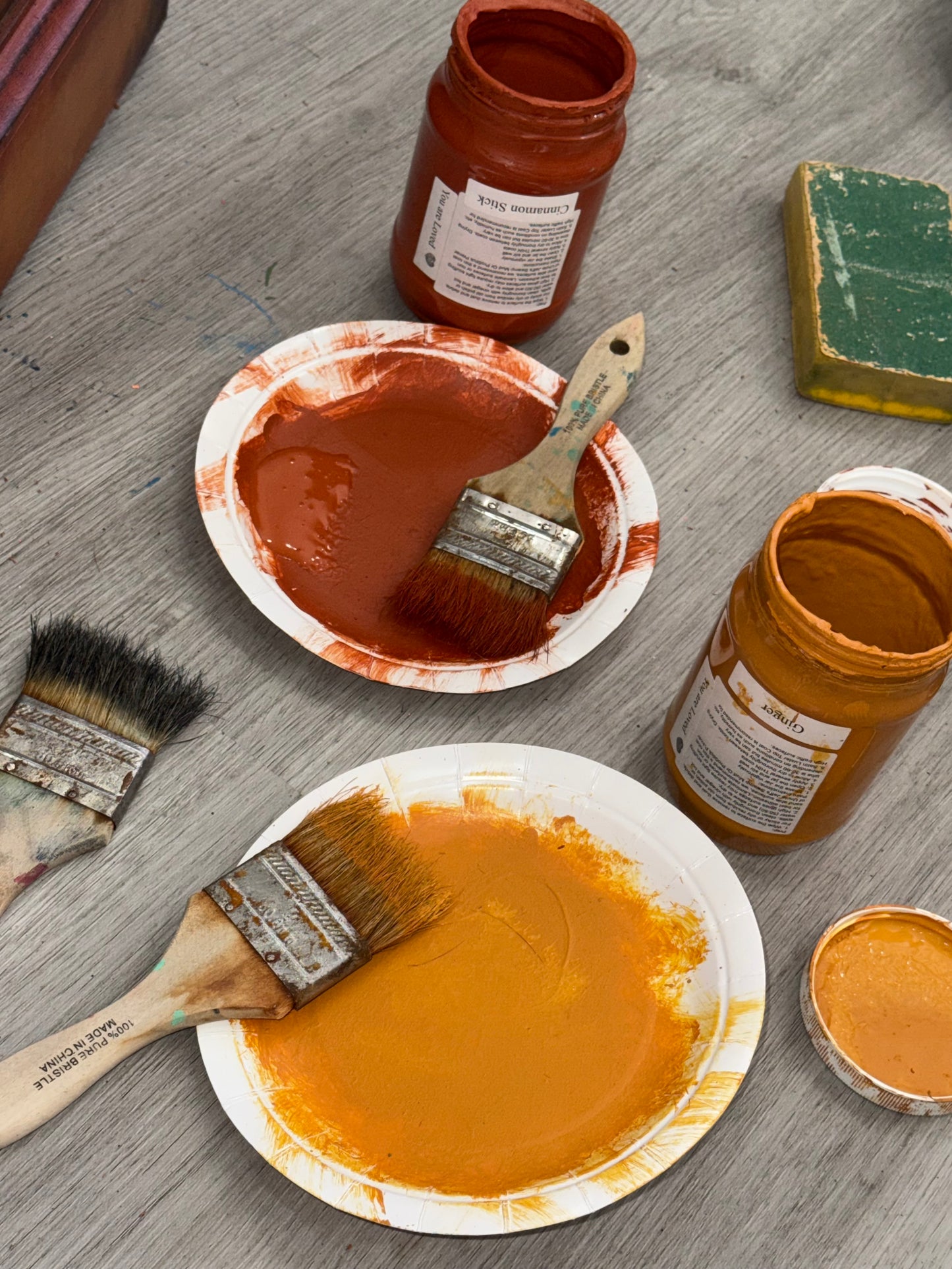 Ginger Chalk Style Paint | Miss Lillian’s NO WAX Chock Paint Cheerful Corals & Opulent Oranges Collection