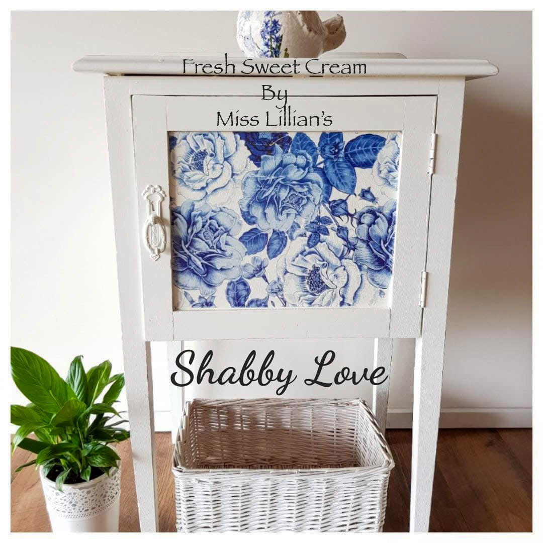 Fresh Sweet Cream – soft warm cream chalk style paint | Miss Lillian’s NO WAX Chock Paint Classic Creams & Whispering Whites Collection