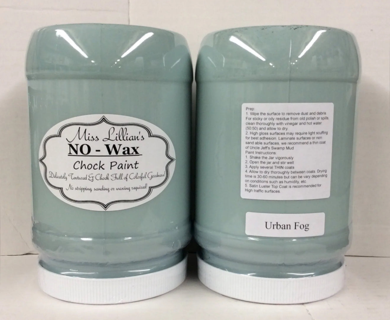 Urban Fog – Soft Misty Blue-Green Chalk Style Paint | Miss Lillian’s NO WAX Chock Paint Glowing Greens Collection