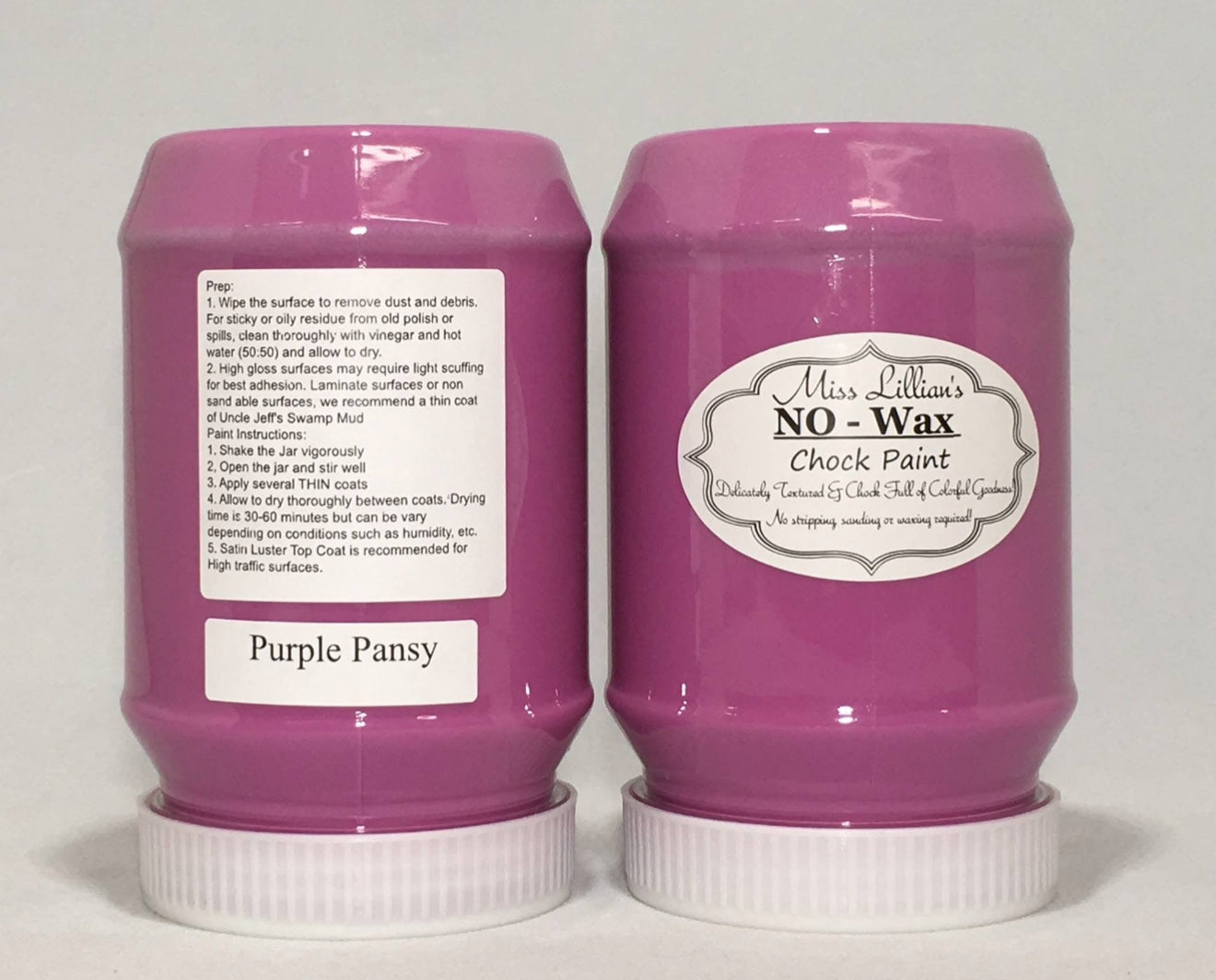 Purple Pansy – Bold Violet Chalk Style Paint | Miss Lillian’s NO WAX Chock Paint Passionate Purple Collection