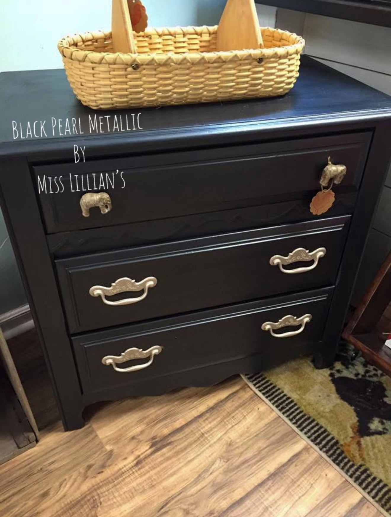 Black Pearl Metallic Paint – Rich Ebony Sheen | Magical Metallic Paint Collection by Miss Lillian’s