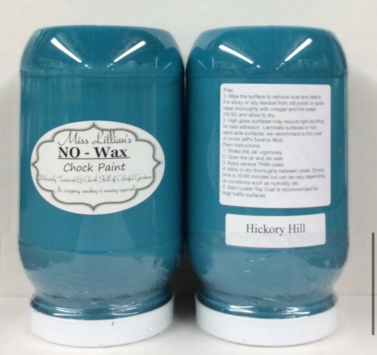 Hickory Hill – deep rustic teal chalk style paint | Miss Lillian’s NO WAX Chock Paint Totally Turquoise & Teal Collection