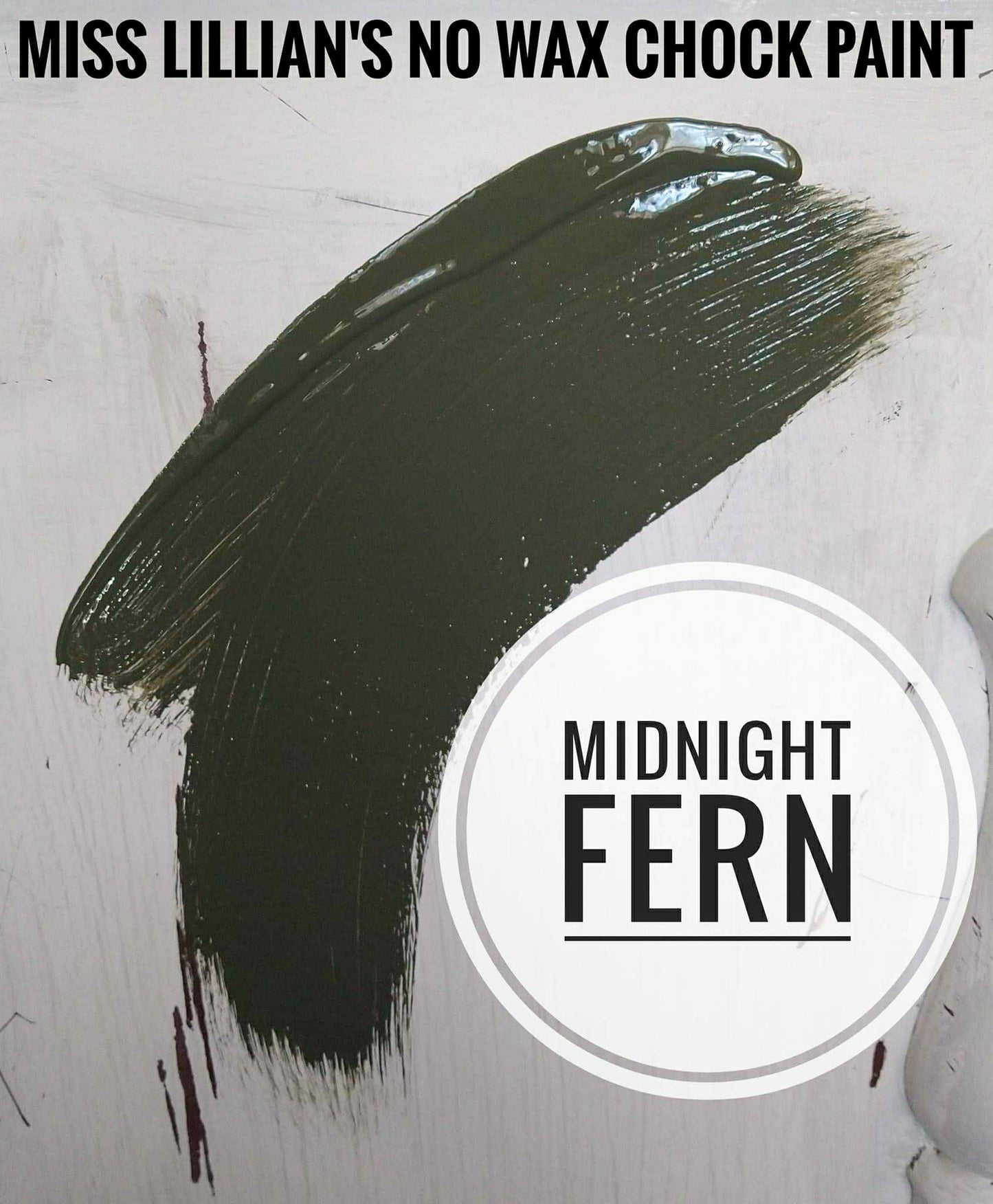 Midnight Fern – Deep forest green chalk style paint | Miss Lillian’s NO WAX Chock Paint Glowing Greens Collection