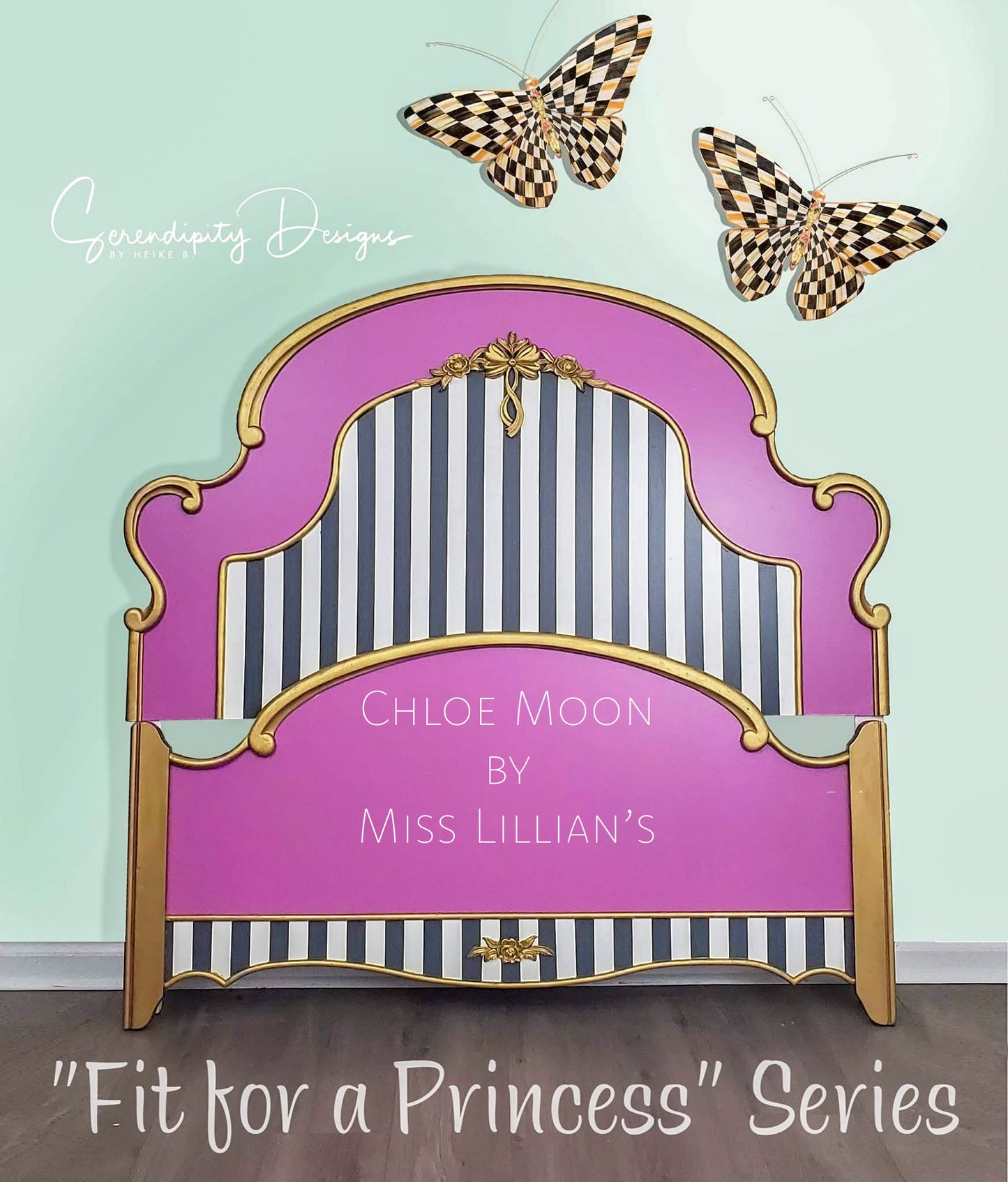 Chloe Moon – purple pink orchid chalk style paint | Miss Lillian’s NO WAX Chock Paint Palatial Purples Collection