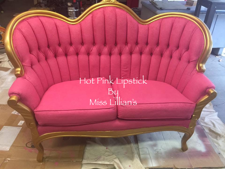 Hot Pink Lipstick Miss Lillian's NO WAX Chock Paint -