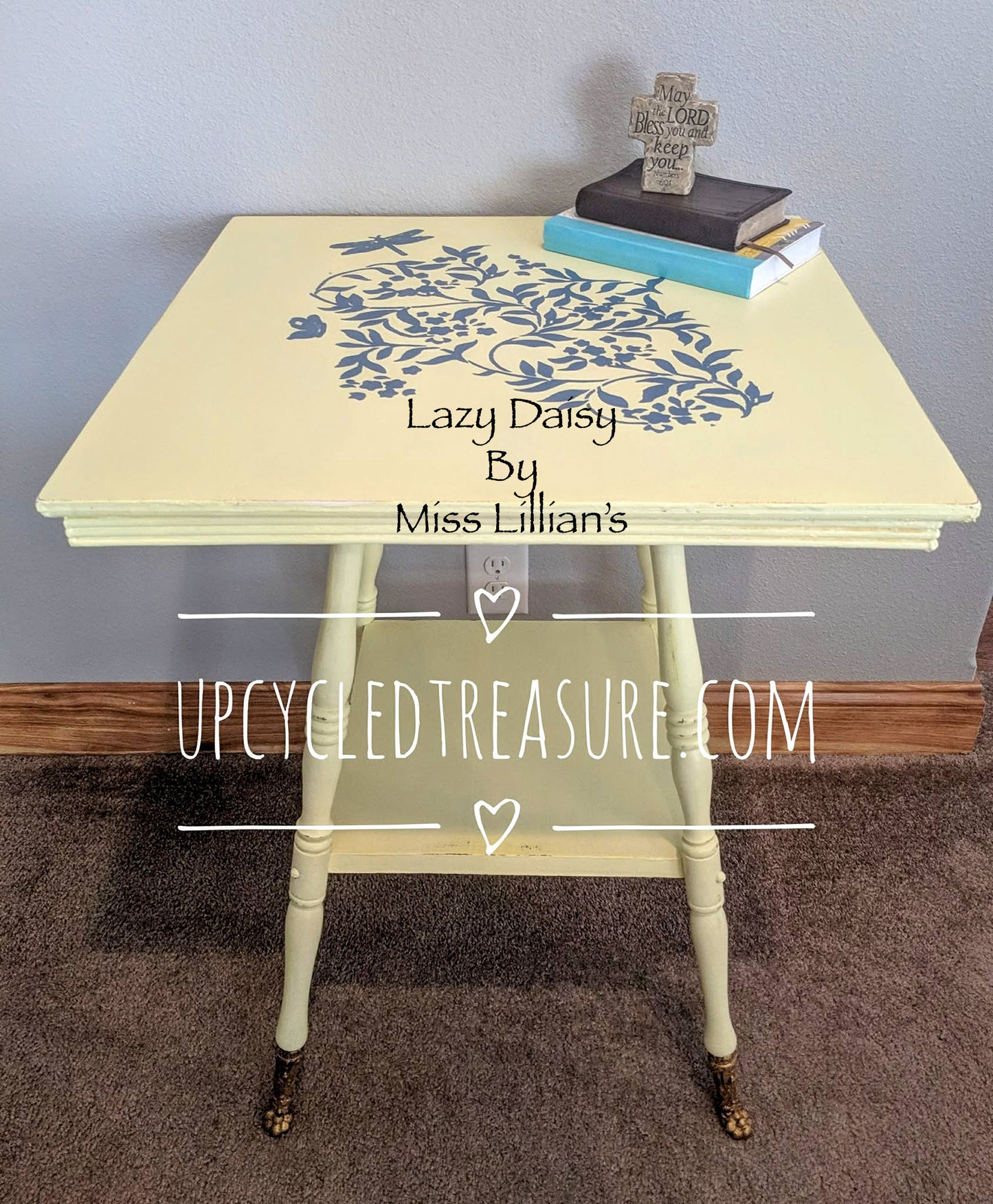 Lazy Daisy – Soft Pastel Yellow chalk style paint | Miss Lillian’s NO WAX Chock Paint Yummy Yellows Collection