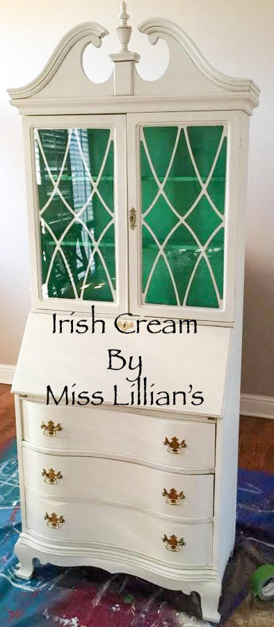 Irish Creme – smooth creamy ivory chalk style paint | Miss Lillian’s NO WAX Chock Paint Classic Creams & Whispering Whites Collection