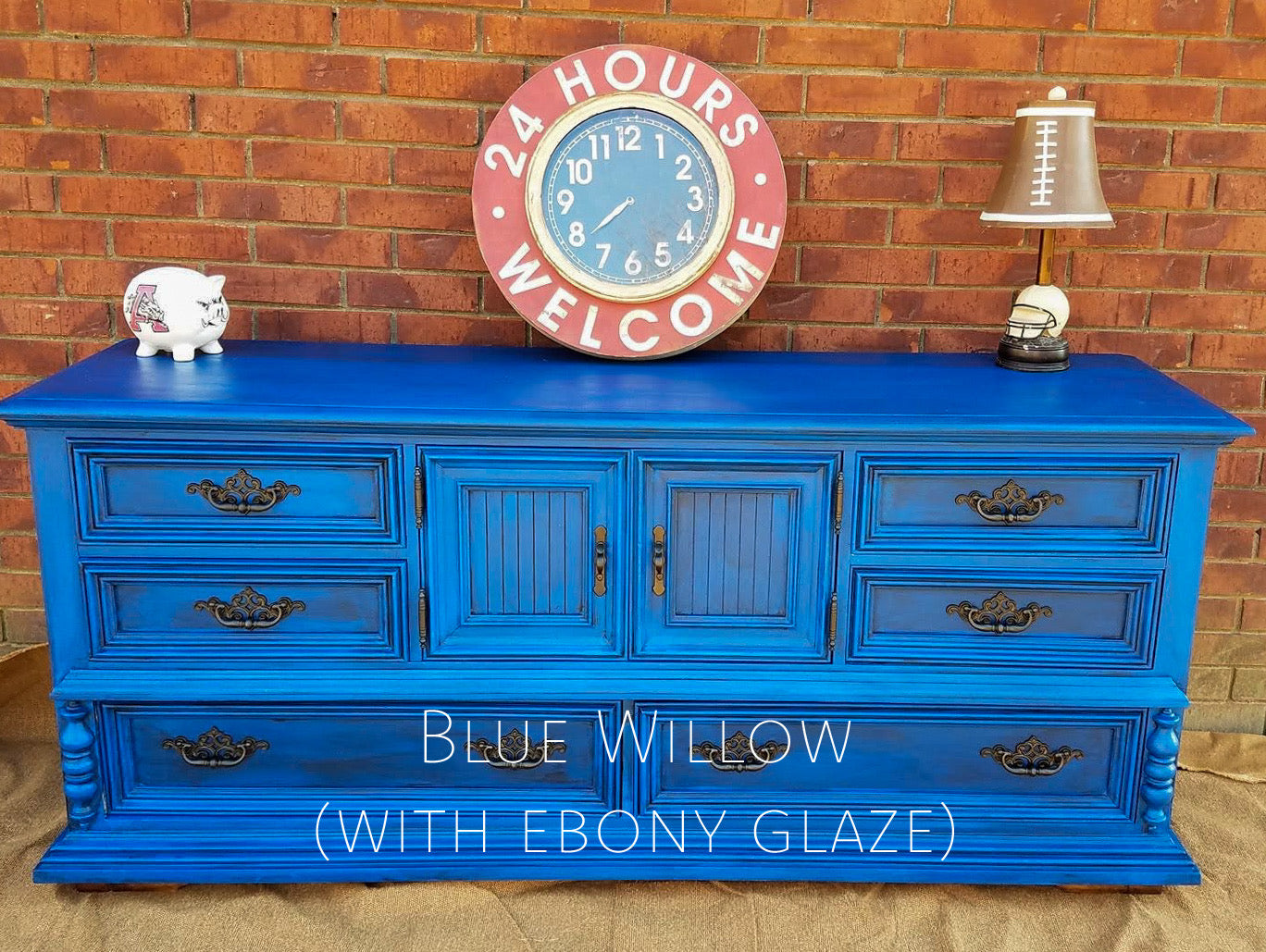 Blue Willow – vibrant cobalt blue chalk style paint | Miss Lillian’s NO WAX Chock Paint Beautiful Blues Collection