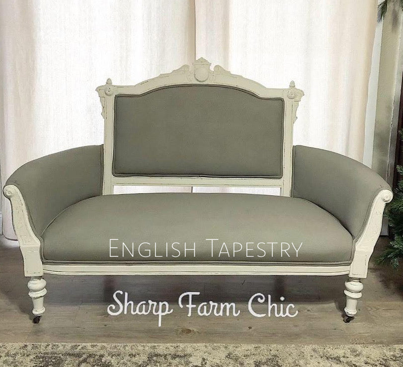 English Tapestry – soft warm gray chalk style paint | Miss Lillian’s NO WAX Chock Paint Gorgeous Grays Collection