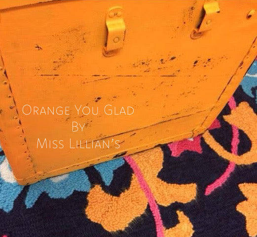 Orange You Glad Chalk Style Paint | Miss Lillian’s NO WAX Chock Paint Cheerful Corals & Opulent Oranges Collection