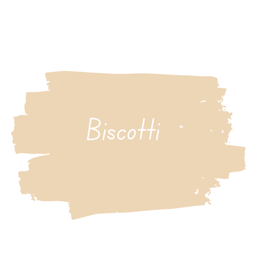 Biscotti – Soft Warm Beige chalk style paint | Miss Lillian’s NO WAX Chock Paint Bold Blacks & Browns Collection